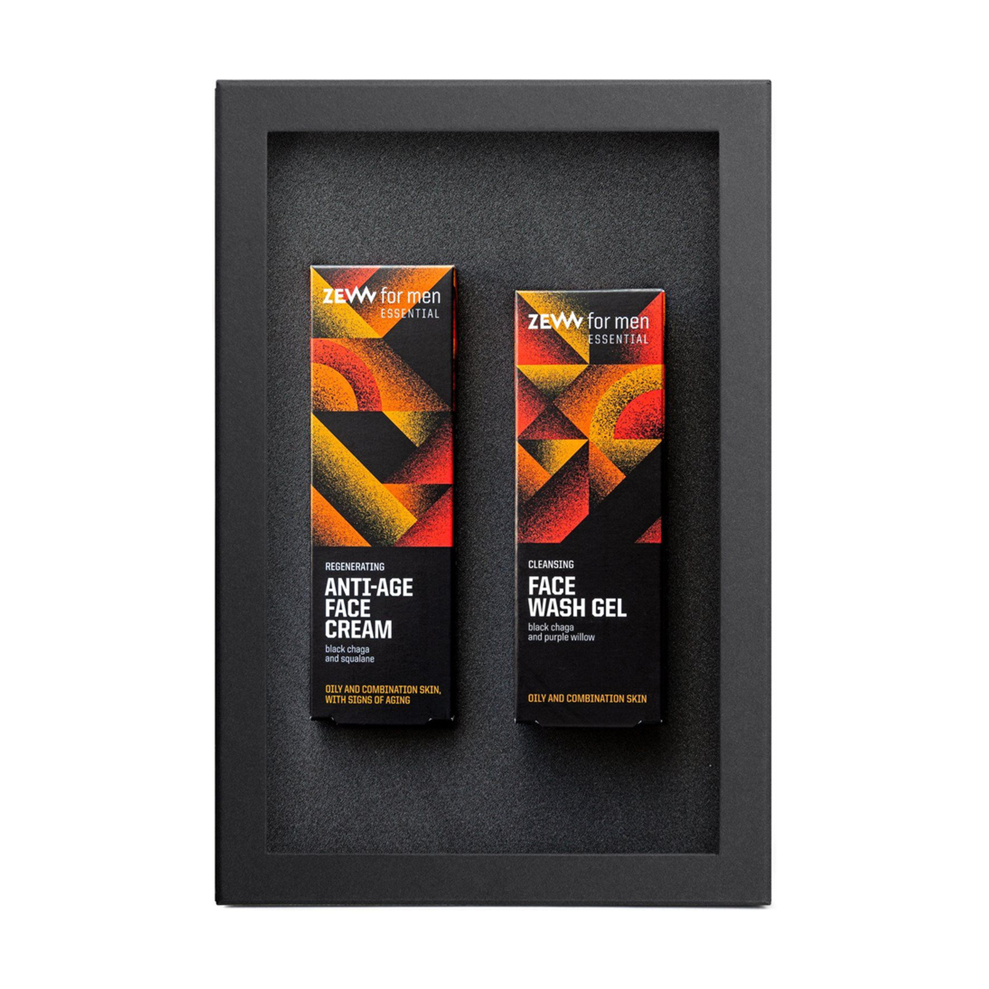 Уцінка! Чоловічий набір для обличчя ZEW for Men Regenerating and Cleansing Set (крем для обличчя, 50 мл + гель для вмивання, 100 мл)